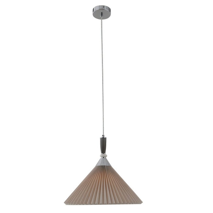 Lâmpada pendente de cone de linho cerâmica de 1 luz