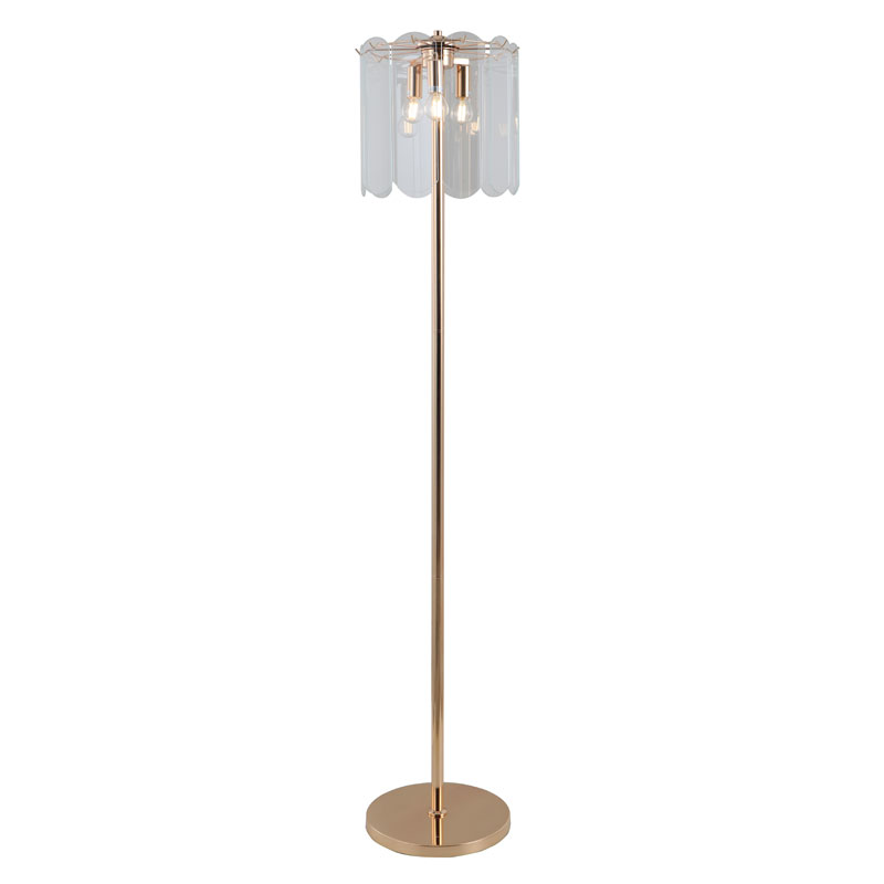 Por que você deve considerar uma luminária de piso de vidro transparente de ouro de 3 bulbos para sua sala de estar?