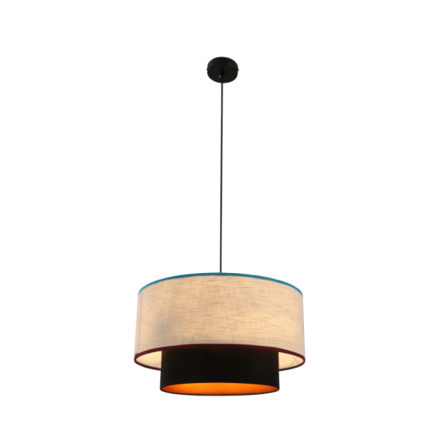 Lustre de tambor de 3 luzes