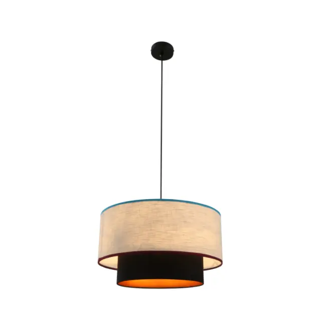 Lustre de tambor de 3 luzes