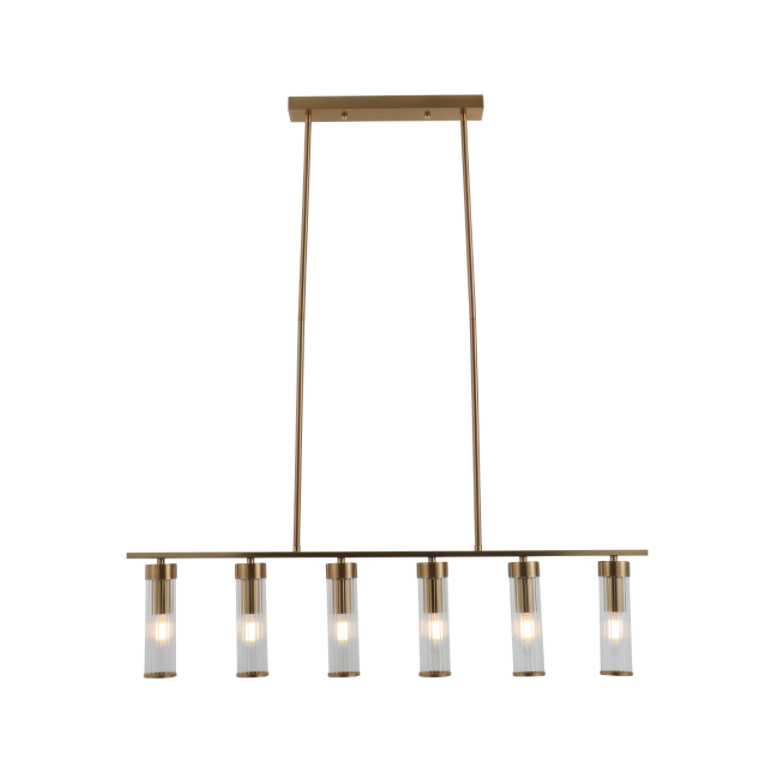 Altura ajustável Luz de vidro linear
