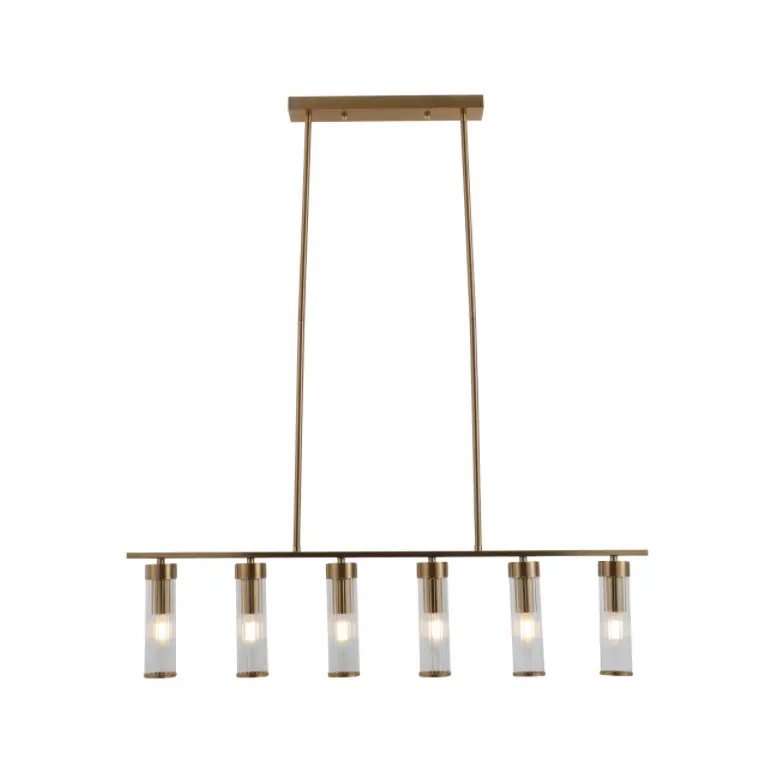 Altura ajustável Luz de vidro linear