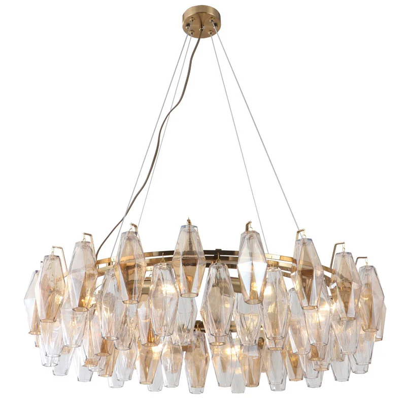 Lustre de vidro villa contemporâneo