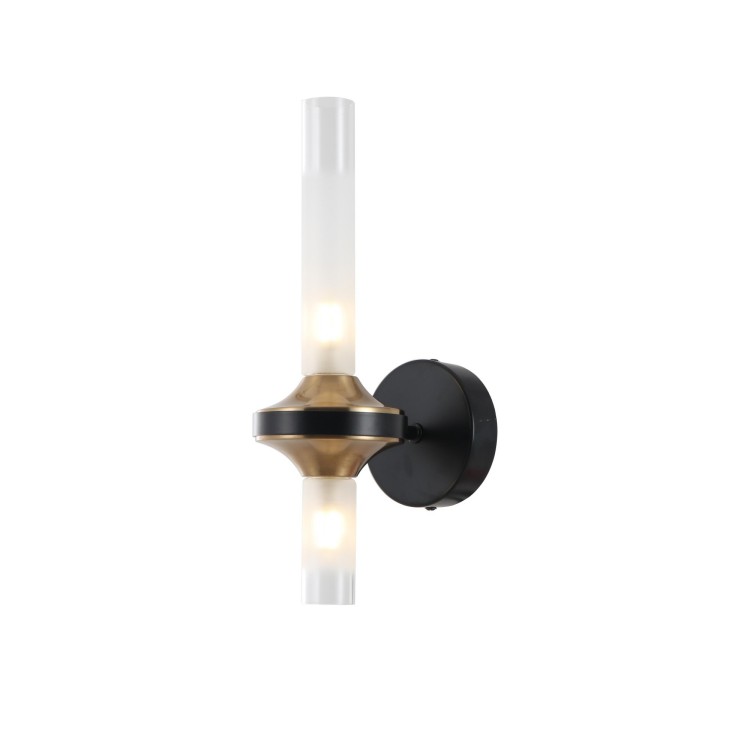 Vidro fosco para cima e para baixo da luz do bolinho da parede
