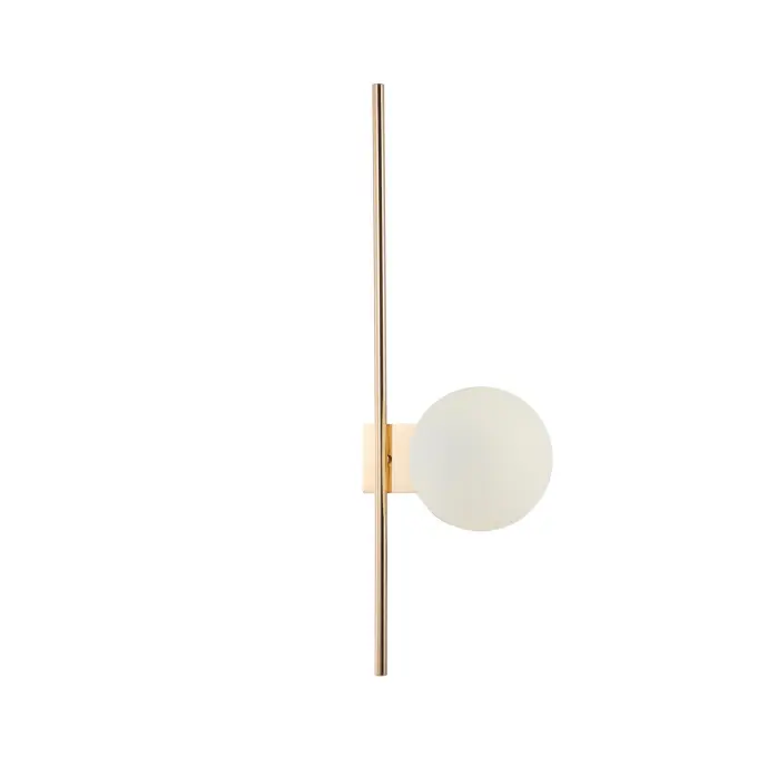 G9 Lâmpada de parede de vidro branco leitoso