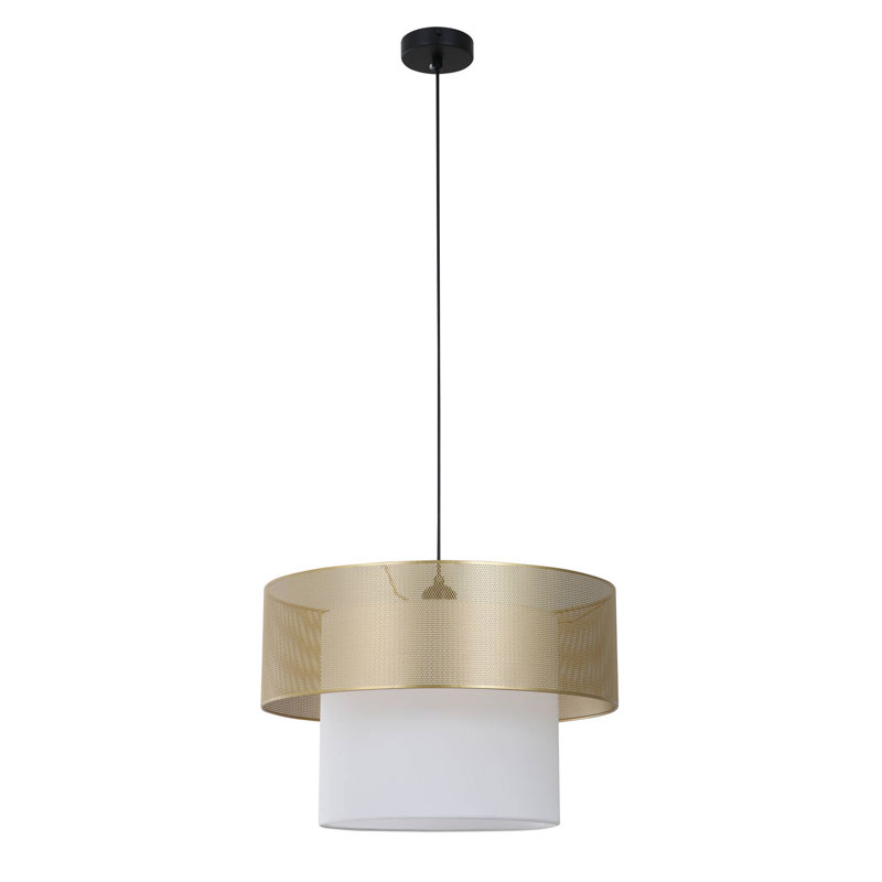 Luminária pendente de tecido de duas camadas para cozinha
